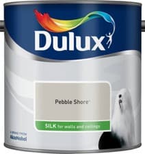 Image of Dulux Smooth Emulsion Silk Paint - Pebble Shore - 2.5L - Walls and Ceiling