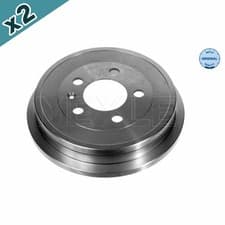 Image of 2x MEYLE 115 523 1035 Brake Drum Rear Fits Audi A2 Seat Cordoba Ibiza Skoda VW