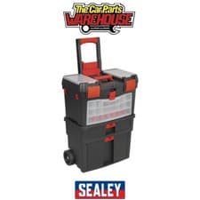 Image of Sealey AP850 Mobile Toolbox with Tote Tray & Removable Assortment Box