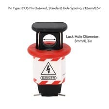 Image of ⁺Pin Out Standard Circuit Breaker Lock Safety Miniature Electrical Air Breaker