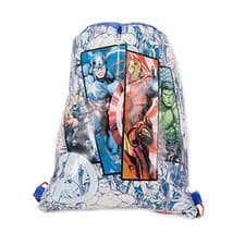 Image of Avengers Drawstring Bag Pull String P.E. Gym School Swimming Sport Bag Marvel