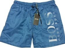 Image of HUGO BOSS BRAND NEW INNER LINEN NET 2 POCKETS SWIM SHORTS