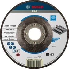 Image of Bosch PRO A30T BF Depressed Centre Metal Grinding Disc 125mm