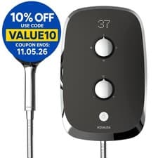 Image of Aqualisa eMotion 10.5kW Electric Shower - Space Grey MOGC105