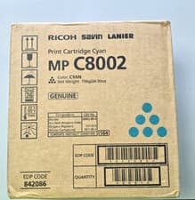 Image of Genuine Ricoh C8002 Cyan Toner Cartridge (Boxed Sealed) (842086)