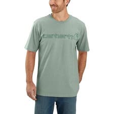 Image of Carhartt Core Logo Casual T-Shirt Seabrook