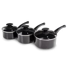 Image of Tower Essentials Pan Set, 3 Piece, Non-Stick, Suitable for All Hob Types, T81507
