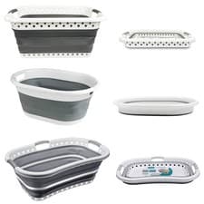 Image of 67L FOLDING COLLAPSIBLE LAUNDRY BASKET CLOTH WASHING SPACE SAVING POP UP BIN