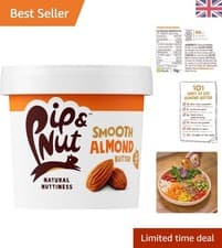 Image of Pip & Nut 1kg Smooth Almond Butter | Gluten-Free, Dairy-Free, Pure Indulgence