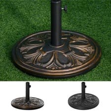 Image of 13KG Round Parasol Base Heavy Duty Cement Stand Sun Umbrella Holder Garden