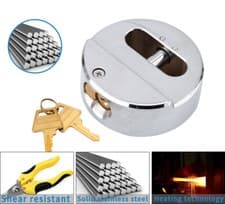 Image of 1-10x Heavy Duty 73mm Round Padlock Shackless Lock & Keys High Security Padlock