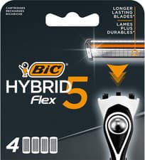 Image of BIC Hybrid 5 Flex Men'S Shaver Refills with 5 Moveable Nano-Tech Titanium Coated