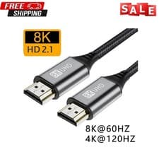 Image of 4K HDMI Cable 2.0 Ultra HD High Speed 1m/2m/3m/5m/7m/10m/15m/20m Metre Long Lead