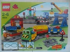 Image of cargo train set lego ville duplo 5609 freight train sorting center form zug