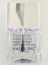 Image of Nails Inc London Nail Pure Nailpure Clear Polish Base Coat Full Size 14ml