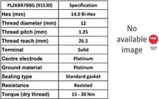 Image of Replacement Spark Plugs x4 NGK PLZKBR7B8G 91530 IXUH22FTT OE205