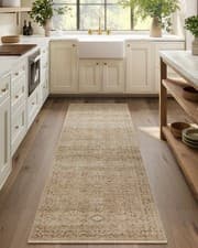 Image of Machine Washable Runner Rug 2'6"x8' Non-Slip Kitchen Hallway Entryway Bedroom