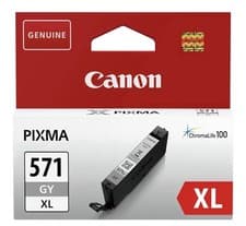 Image of Canon CLI-571GY XL Ink Cartridge, Grey, High Brand New BOX DAMAGED B1