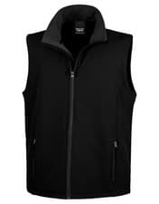 Image of Mens Soft Shell Bodywarmer Gilet Fleece Inner Showerproof Outdoor Vest Jacket