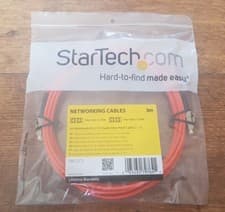 Image of StarTech Fiber Optic Patch Cable Multimode Duplex LSZH LC/LC 3m FIBLCLC3