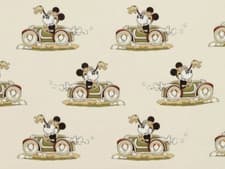 Image of DISNEY HOME SANDERSON X CURTAIN FABRIC Minnie on the Move 2.7 METRES BABYCCINO