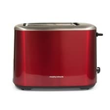 Image of Morphy Richards 2-Slice Toaster Equip, Red, Removable crumb tray, 222066