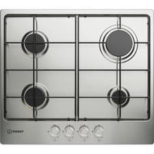 Image of Indesit THP 642 IX/I 1 Built In 58cm 4 Burners Stainless Steel Gas Hob