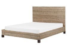 Image of Rattan EU King Size Bed Natural SALBRIS