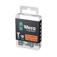 Image of Wera 867/1 Impaktor Torx Screwdriver Bits for Impact Driver 1/4" Shank (T20/TX2…