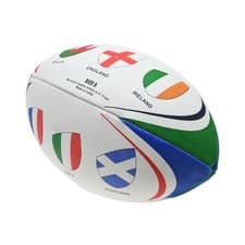 Image of 8.99 NEW International Tournament Themed Rugby Ball SIZE 5 full size