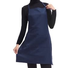Image of Plain Apron with Front Pocket for Chefs Butchers Kitchen Cooking Craft UK Baking