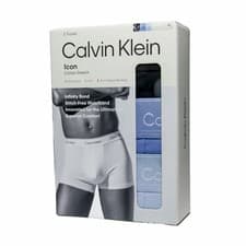 Image of Calvin Klein Icon Trunks 3 Pack in 2 Colours and 3 Sizes