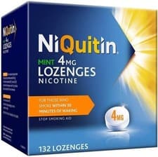 Image of NiQuitin 4mg Mint Nicotine Lozenges 132 Count Fast Effective Craving Relief
