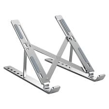 Image of Multifunction Adjustable Aluminium Laptop Stand Foldable 6 Level for 10"–18" Dev