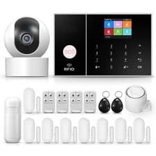 Image of Home security system wireless 1080p surveillance camera alarm system with 120dB