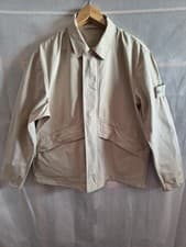 Image of Stone Island Ghost Overshirt/Jacket In Beige (Size XXL) 25" pit to pit