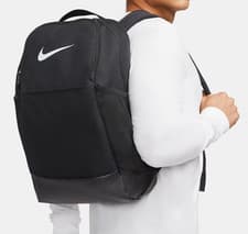 Image of Nike Unisex Black Brasilia 9.5 Training Medium Laptop Backpack -DH7709-010 (24L)