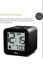 Image of Braun Digital Speaking Alarm Clock with Snooze