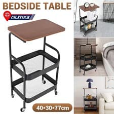 Image of 3 Tier Record Player Stand Turntable Vinyl End Side Table 2 Storage Shelf