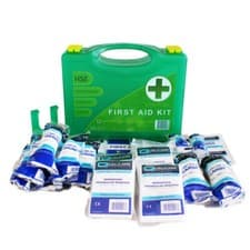 Image of First Aid Kit Box HSE Compliant 10 Person + Wall Bracket Premium QF1111
