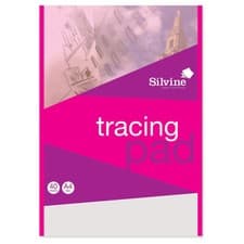 Image of Silvine A4 Everyday Tracing Pad 40 Sheets 63gsm Lightweight Tracing Paper (A4T)