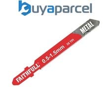 Image of Faithfull  Metal Cutting Jigsaw Blades Pack of 5 T118G FAIJBT118G
