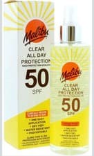 Image of Malibu Clear All Day Protection SPF 50 Clear Spray, High Protection UVA/UVB