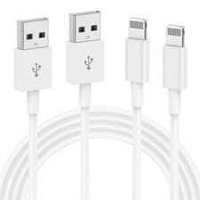 Image of 2Pack Apple MFi Certified Lightning to USB Cable - 1m Fast Charging Cable for i