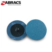 Image of ABRACS Quick Lock Sanding Discs Blue Zirconium 50mm 75mm 40g 60g 80g 120g Grit