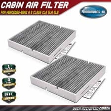 Image of 2x Pollen / Cabin Filter Activated Carbon for Mercedes-Benz A B Class 2478307203