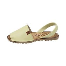 Image of Koala Bay Lime Minorchine Flat Sandals, Genuine Leather, Slip On, EU 41