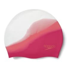 Image of SPEEDO ADULT SWIM CAP PLAIN MOULDED SILICONE LONG-LIFE HYDRODYNAMIC SWIMMING NEW