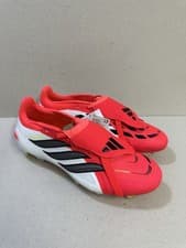 Image of Adidas Predator Pro Tongue FG Size UK 8 EU 42 Red White Football Boots JS0950