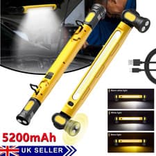 Image of LED Work Light 3000LM Bright 3 Modes Magnetic Underhood Work Light Bar 5200mAh